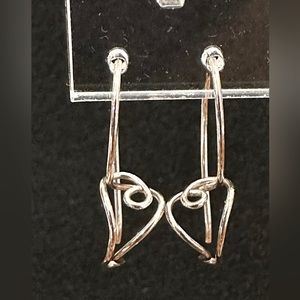 Silver Wire Heart Wires